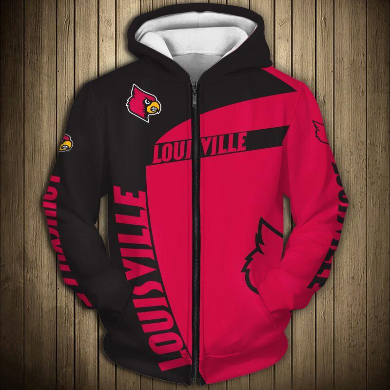 Louisville Cardinals Zip-Up Hoodie - Stand Out In Red